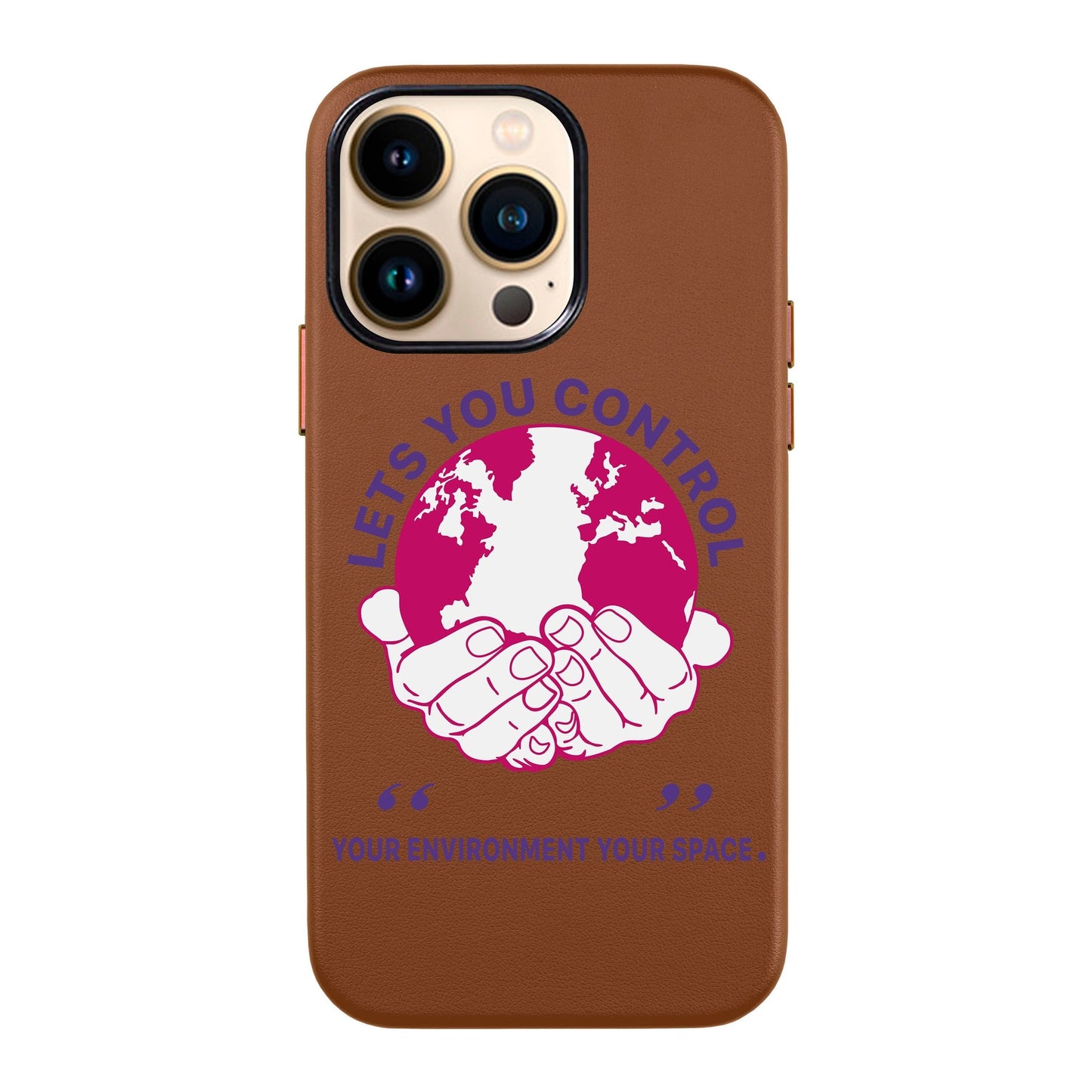 WORLD-iPhone 13 Pro Max Leather Kılıf