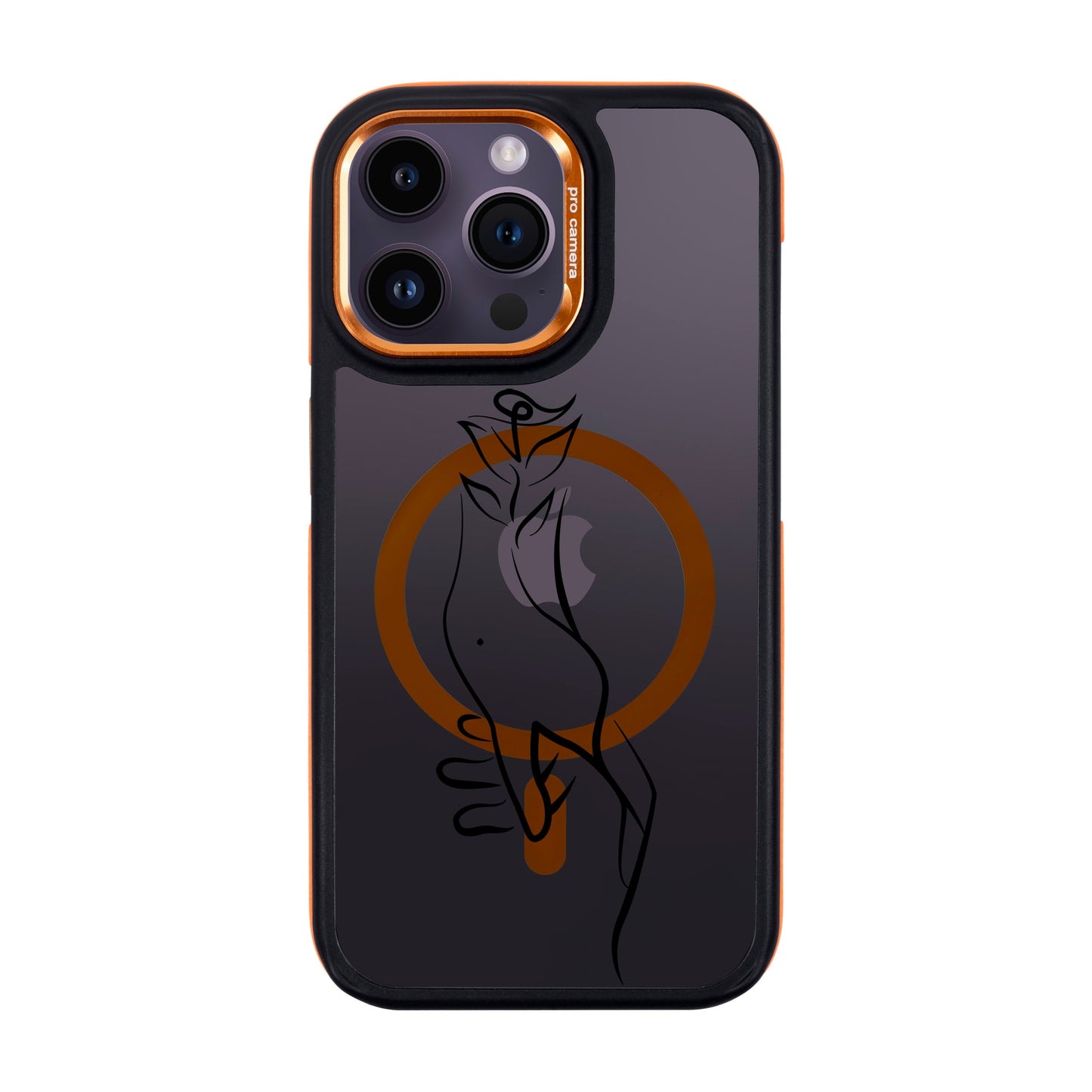 TOUCH-iPhone 14 Pro Max Dark Kılıf MagSafe Özellikli