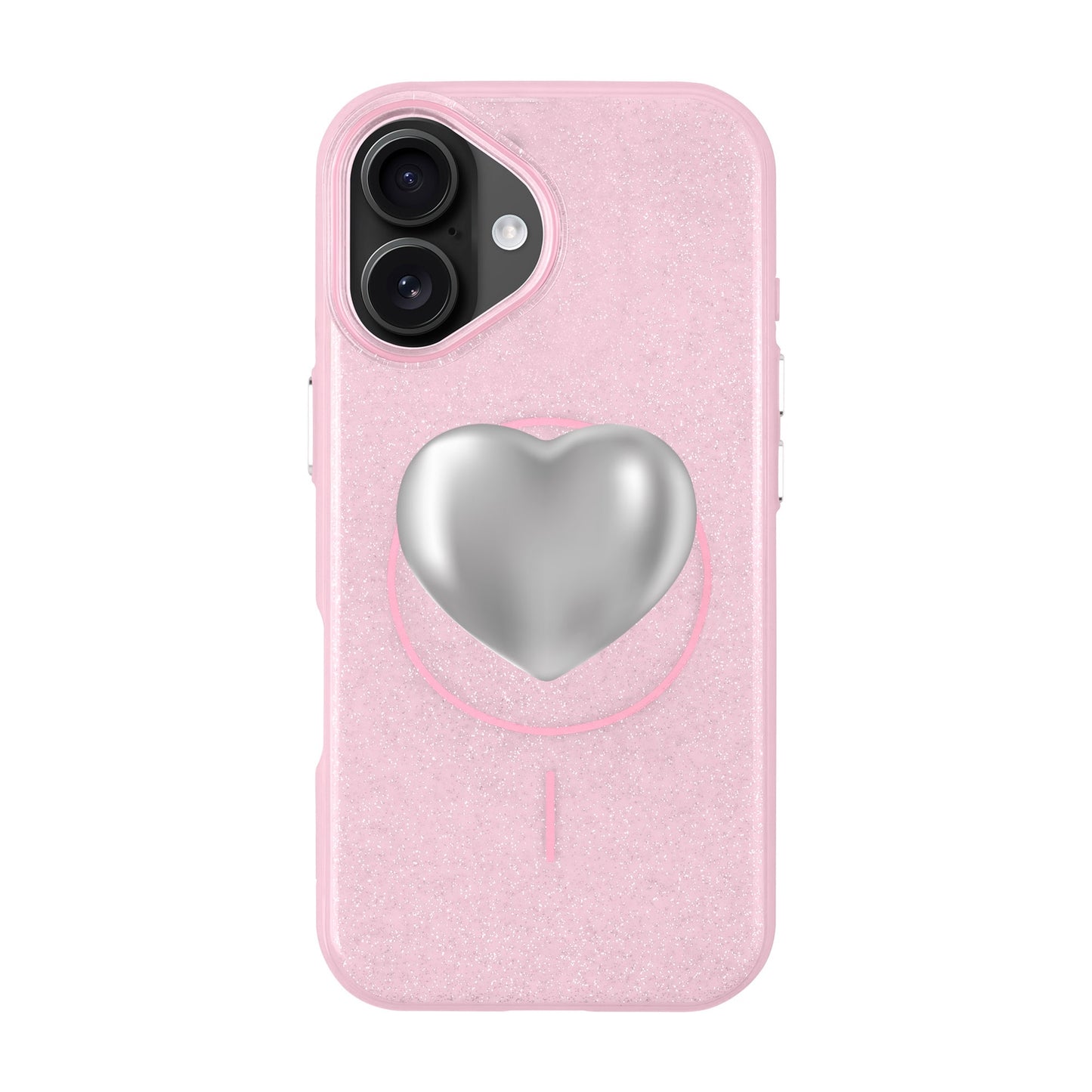 SILVER HEART-iPhone 16 Plus Radiant Kılıf MagSafe Özellikli