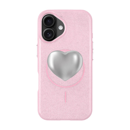 SILVER HEART-iPhone 16 Plus Radiant Kılıf MagSafe Özellikli