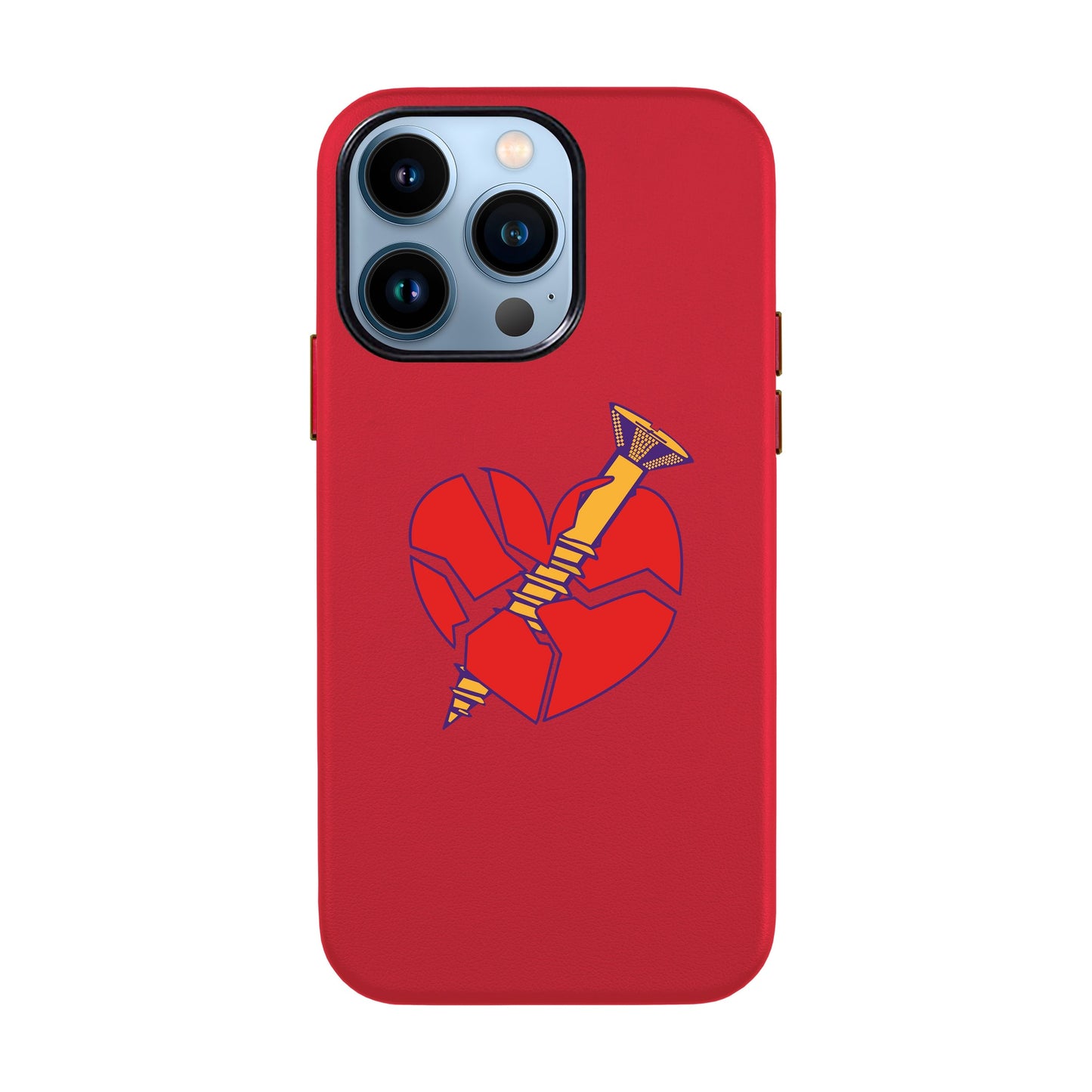 BROKEN HEART-iPhone 13 Pro Leather Kılıf