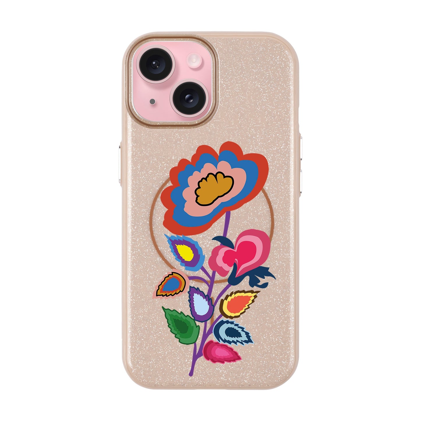KNITTED FLOWER-iPhone 15 Plus Radiant Kılıf MagSafe Özellikli