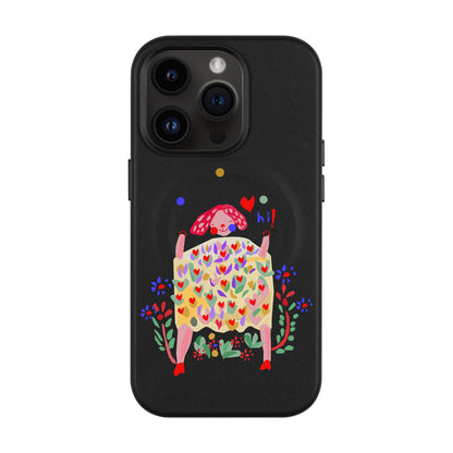 ÜÇ TOP-Leather Kılıf MagSafe Özellikli - iPhone 14 Pro