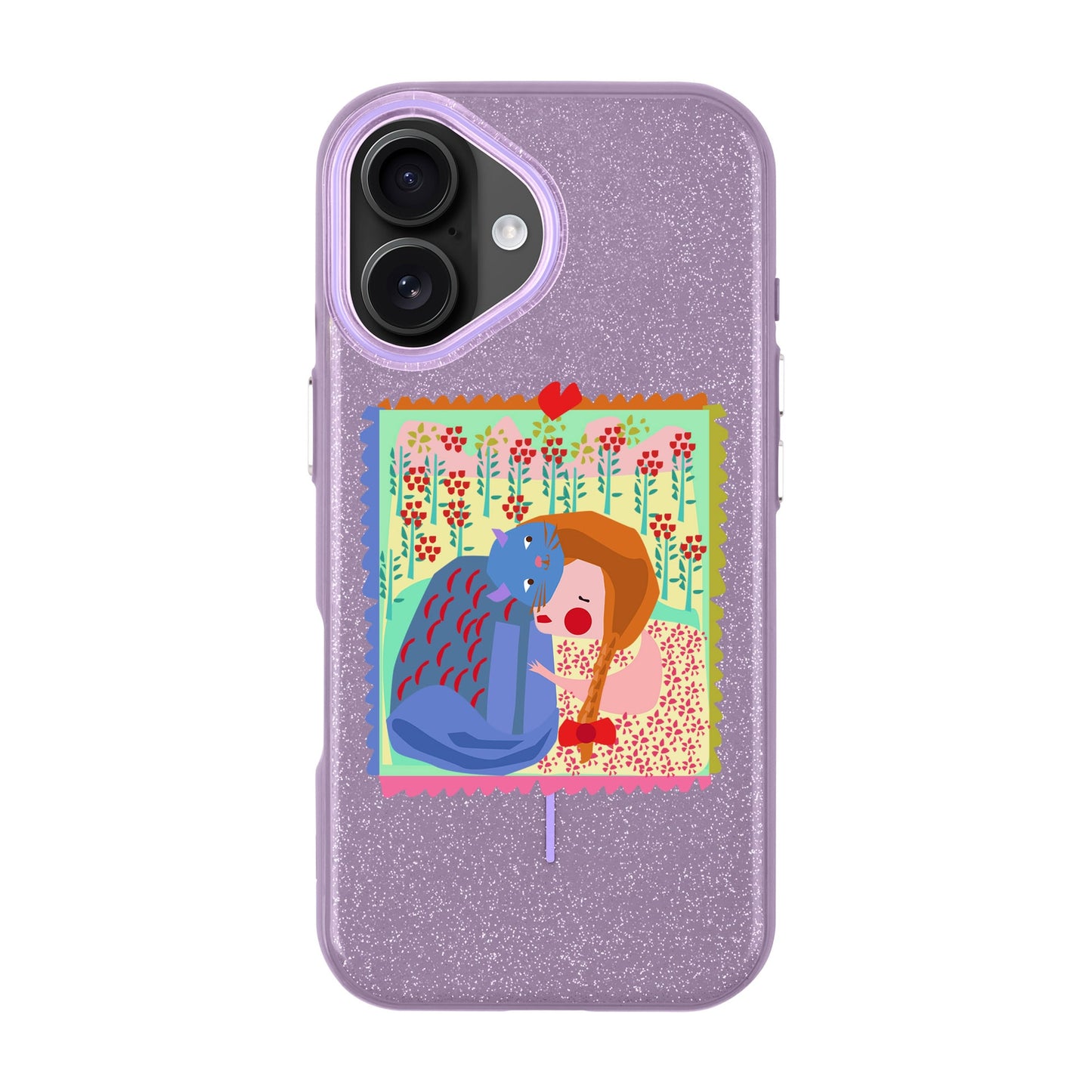 KEDİ POSTA PULU-iPhone 16 Plus Radiant Kılıf MagSafe Özellikli