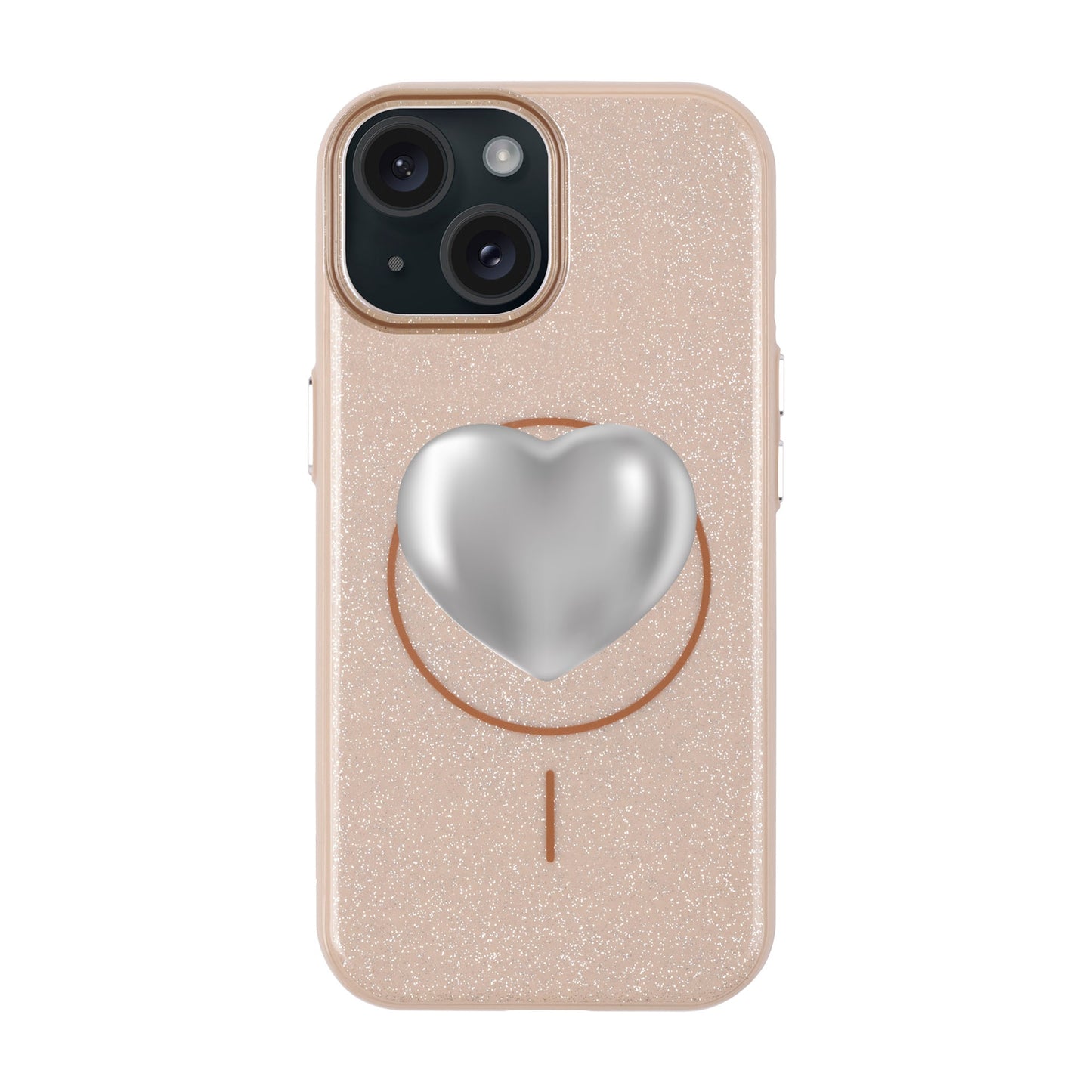 SILVER HEART-iPhone 15 Plus Radiant Kılıf MagSafe Özellikli