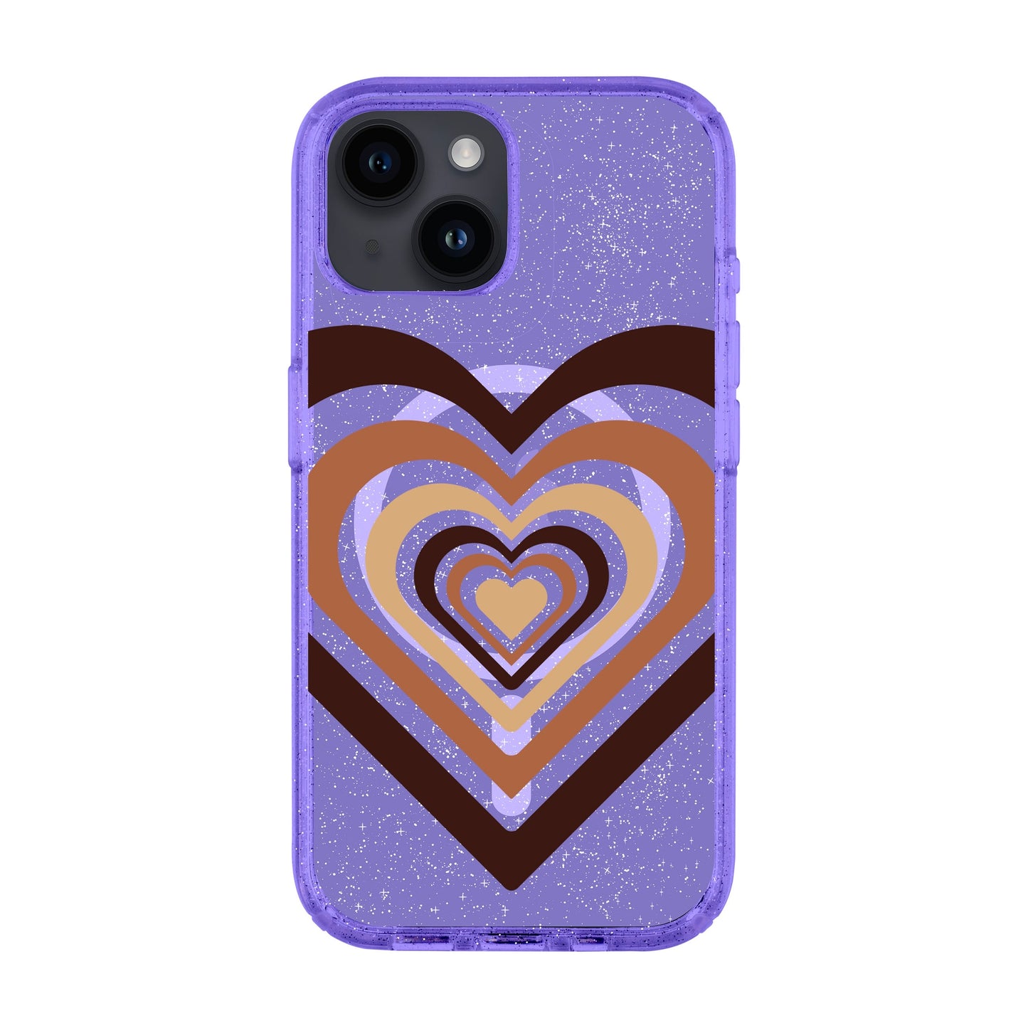 HEART-iPhone 14 Shiny Kılıf MagSafe Özellikli