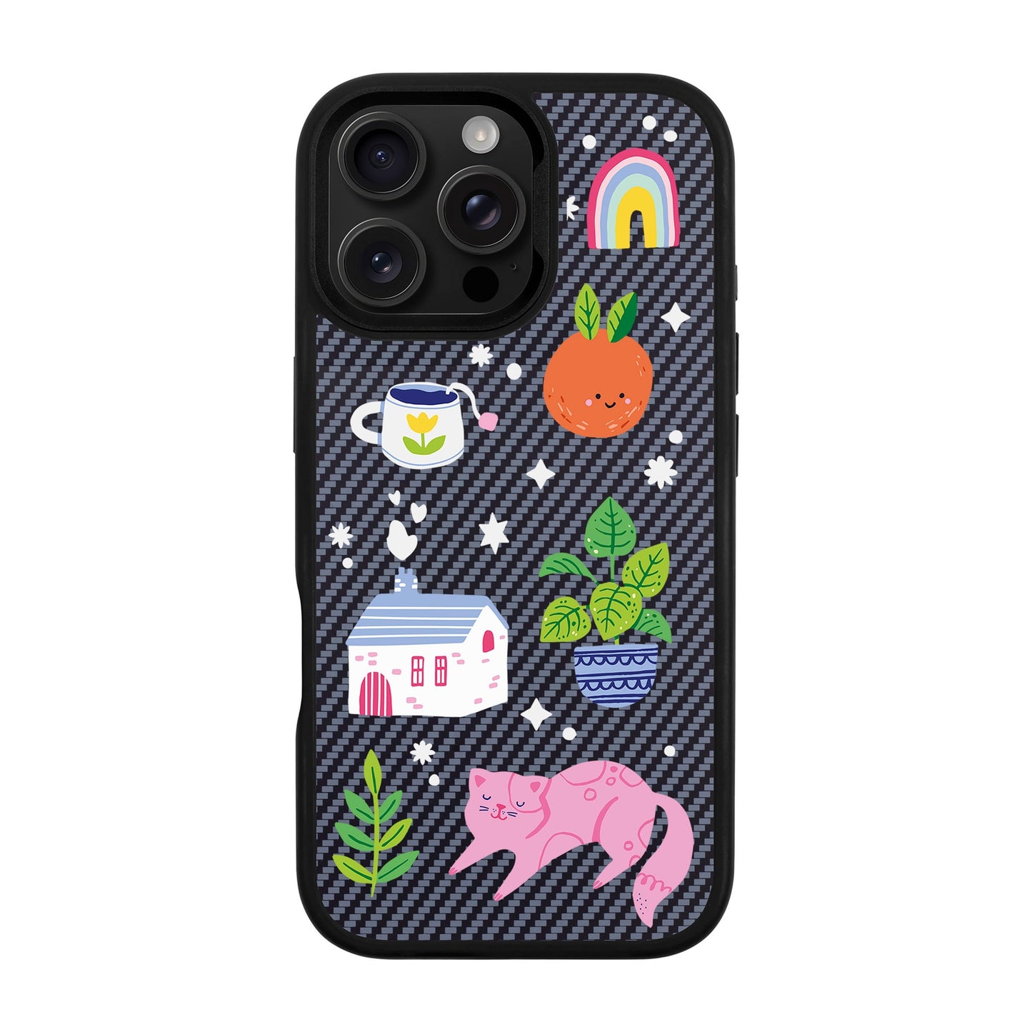 FRESH SPRING-iPhone 16 Pro Max Plaid Kılıf MagSafe Özellikli