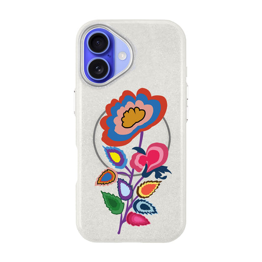 KNITTED FLOWER-iPhone 16 Radiant Kılıf MagSafe Özellikli