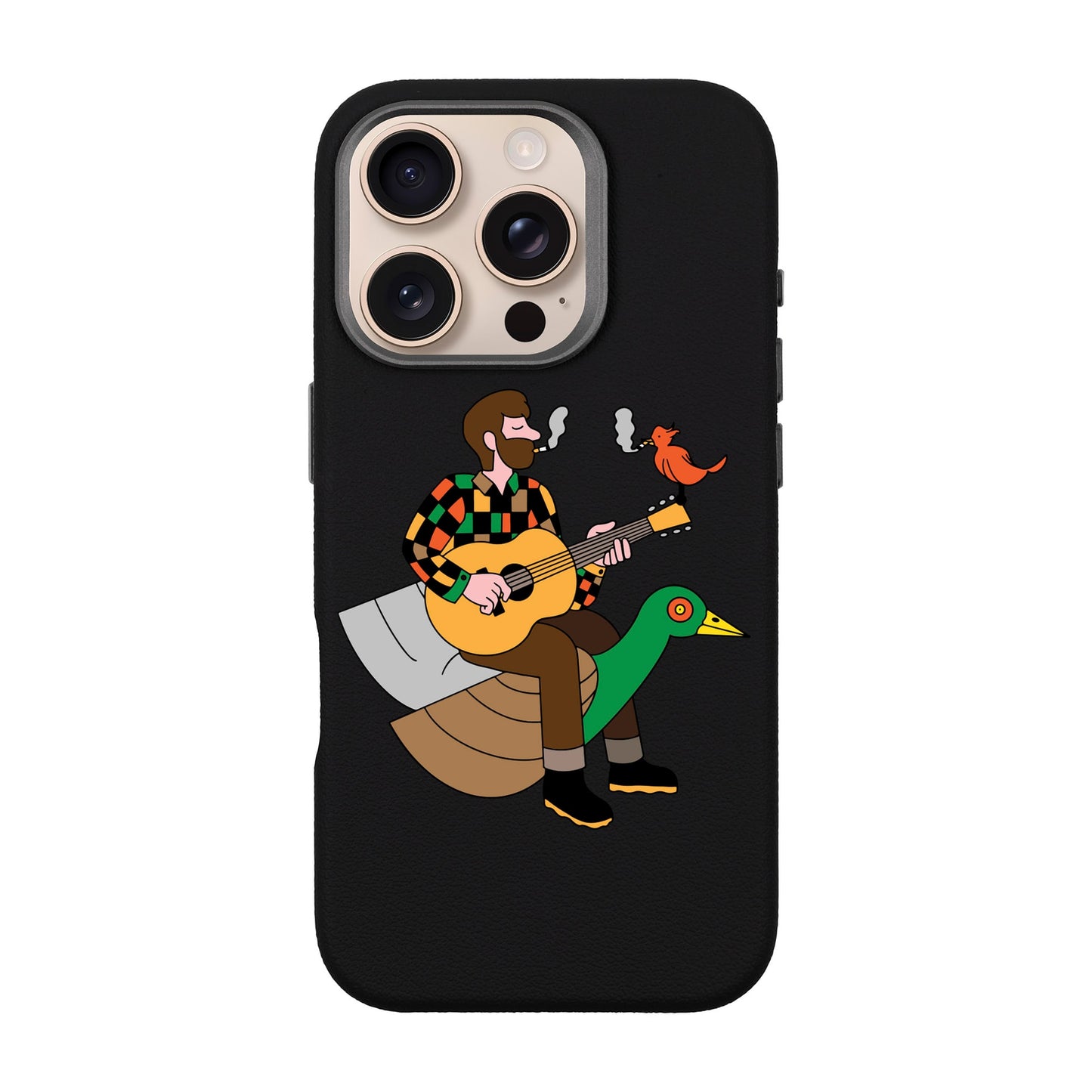 BIRDS OF A FEATHER-iPhone 16 Pro Leather Premium Kılıf MagSafe Özellikli