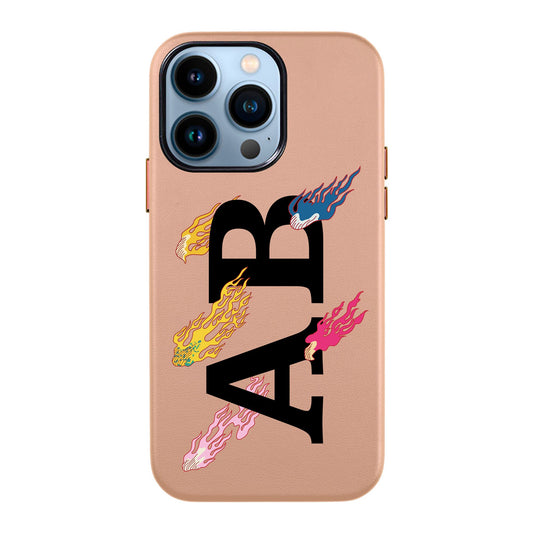 SHOOTİNG STAR KİŞİSELLEŞTİRİLMİŞ-iPhone 13 Pro Max Leather Kılıf