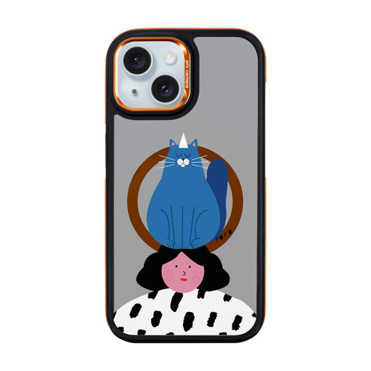 NAUGHTY CAT-iPhone 15 Dark Kılıf MagSafe Özellikli