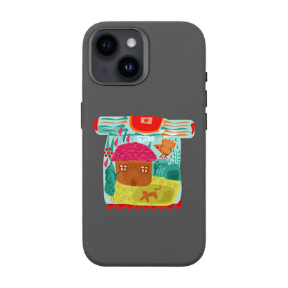 SİHİRLİ KAZAK-iPhone 14 Leather Premium Kılıf MagSafe Özellikli