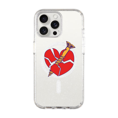 BROKEN HEART-iPhone 15 Pro Max Shiny Kılıf MagSafe Özellikli