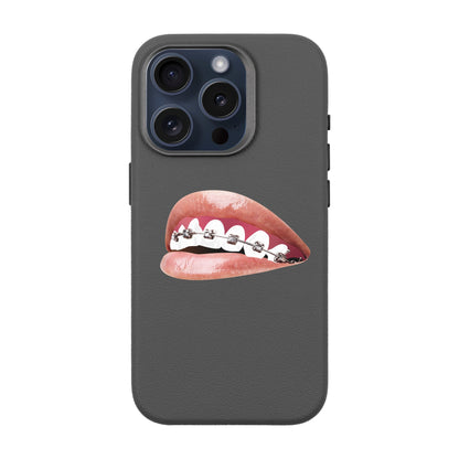 ORTHODONTIST-iPhone 15 Pro Leather Premium Kılıf MagSafe Özellikli