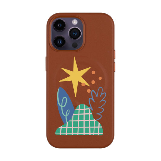 LITTLE NATURE-iPhone 14 Pro Max Leather Kılıf MagSafe Özellikli