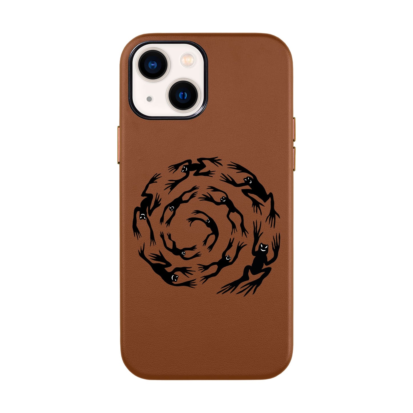 SWIRLING FROG-iPhone 13 Mini Leather Kılıf