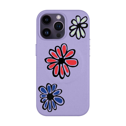 FLORIST-iPhone 14 Pro Max Leather Kılıf MagSafe Özellikli