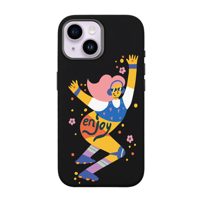 ENJOY-iPhone 14 Leather Premium Kılıf MagSafe Özellikli