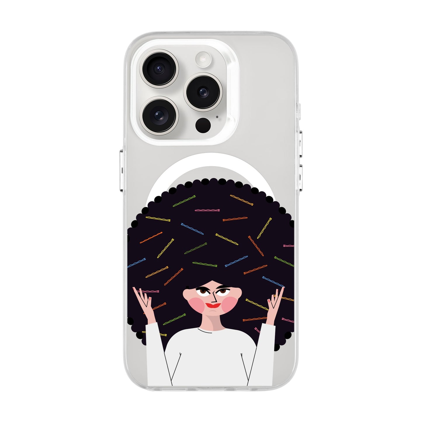 TANGLES OF HAPPINESS-Hold Kılıf MagSafe Özellikli - iPhone 15 Pro