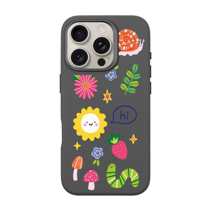 HELLO NATURE-iPhone 16 Pro Leather Premium Kılıf MagSafe Özellikli