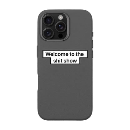 WELCOME-iPhone 16 Pro Max Leather Premium Kılıf MagSafe Özellikli