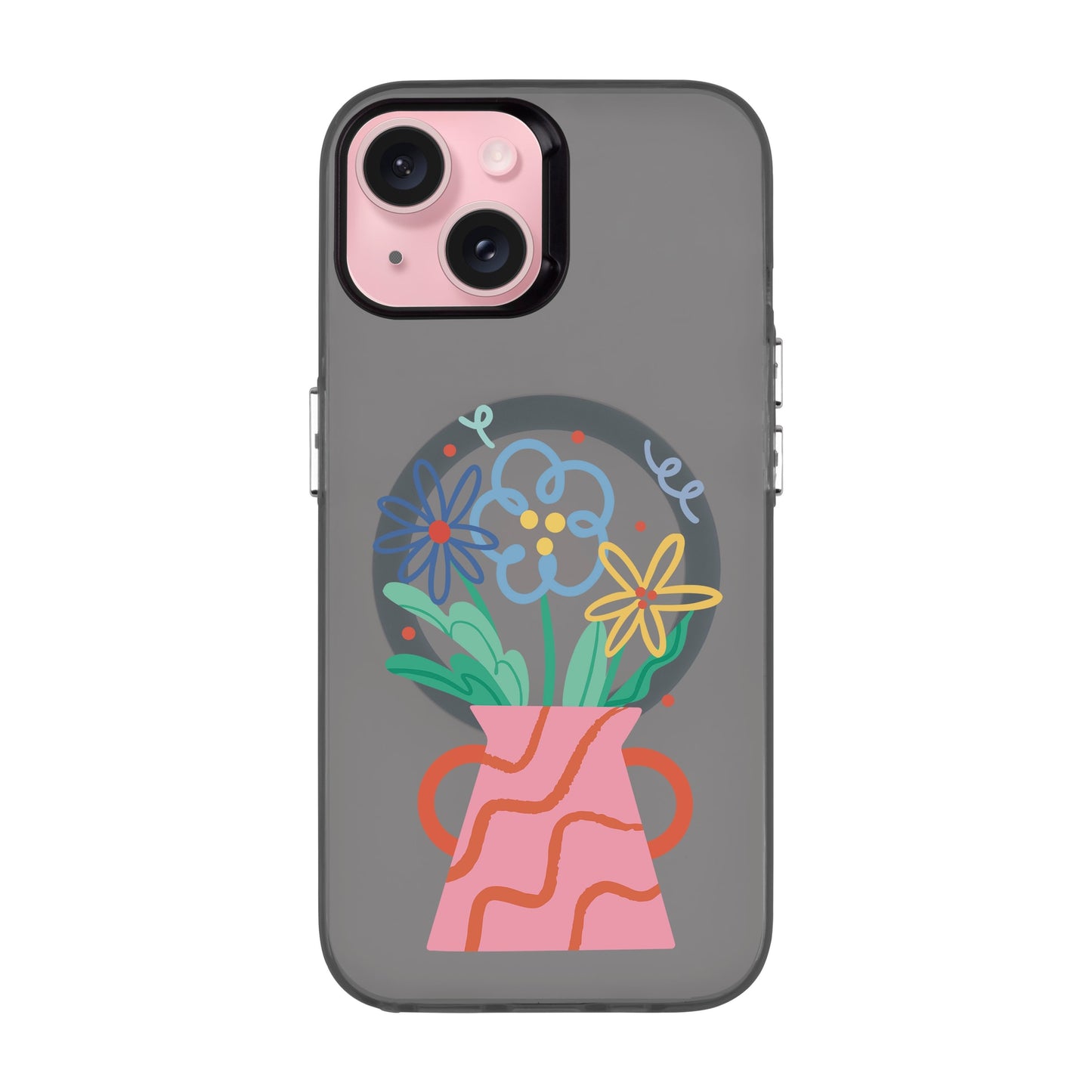 PINK VASE-iPhone 15 Hold Kılıf MagSafe Özellikli