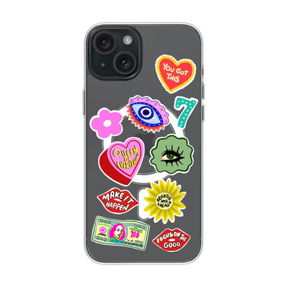 HM STICKERS-iPhone 15 Plus Solid Kılıf MagSafe Özellikli