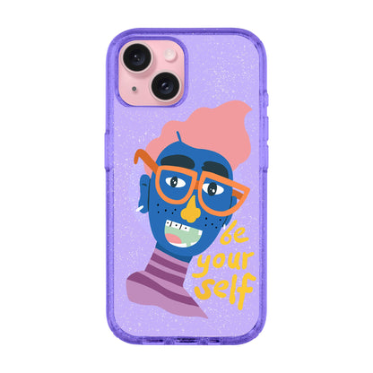 BE YOUR SELF-iPhone 15 Plus Shiny Kılıf MagSafe Özellikli