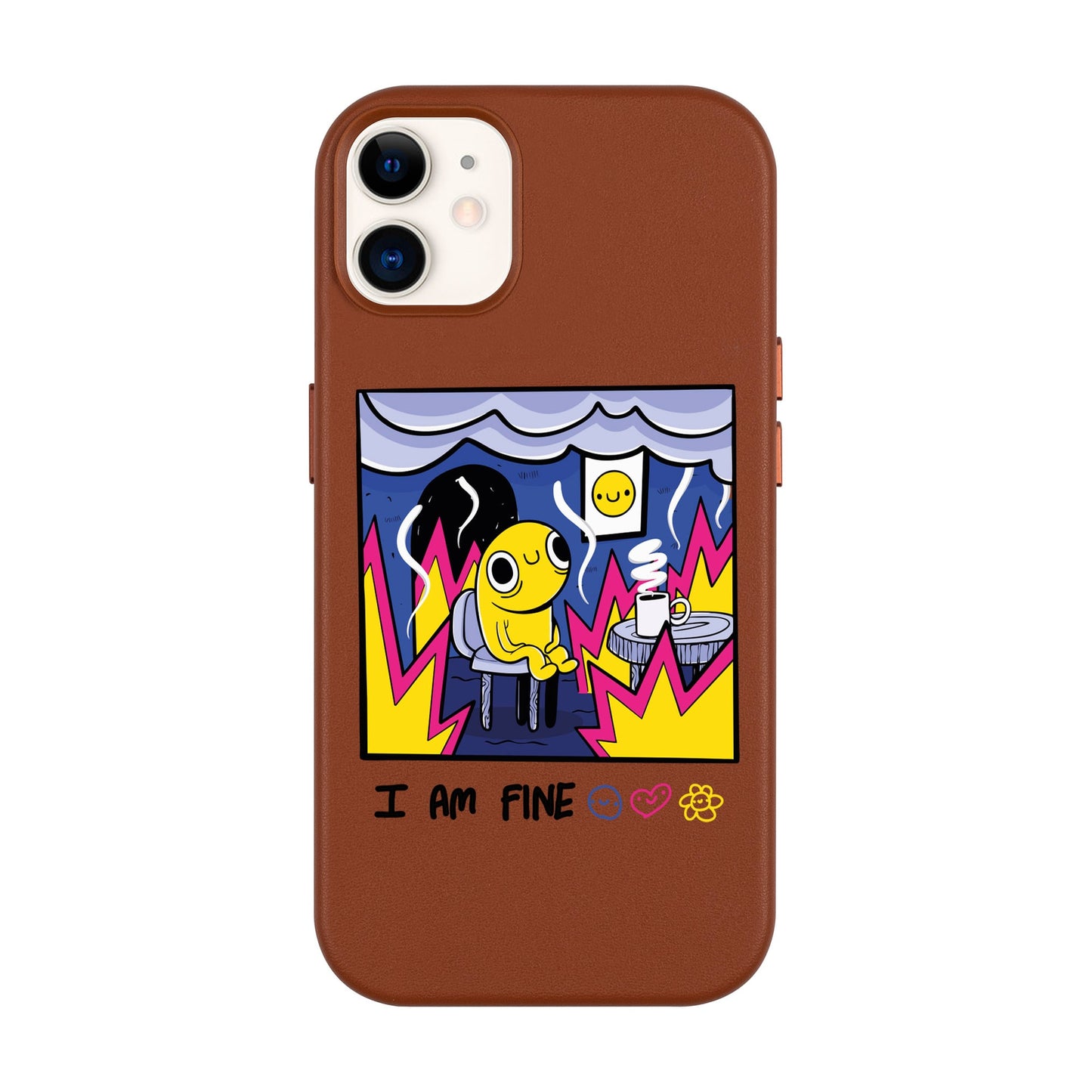 I AM FINE-Leather Kılıf MagSafe Özellikli - iPhone 11