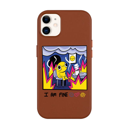 I AM FINE-Leather Kılıf MagSafe Özellikli - iPhone 11