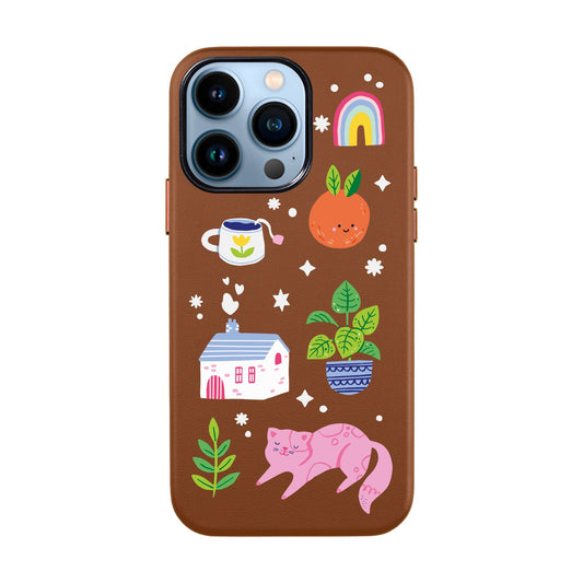 FRESH SPRING-iPhone 13 Mini Leather Kılıf