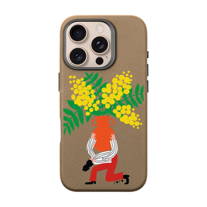 VASE-iPhone 16 Pro Leather Premium Kılıf MagSafe Özellikli