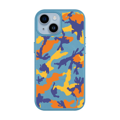 CAMOUFLAGE-Leather Kılıf MagSafe Özellikli - iPhone 14