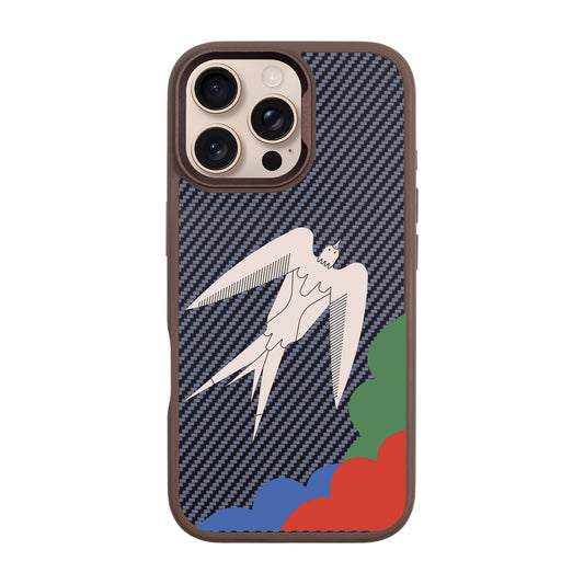 L’OISEAU LIBRE-iPhone 16 Pro Max Plaid Kılıf MagSafe Özellikli