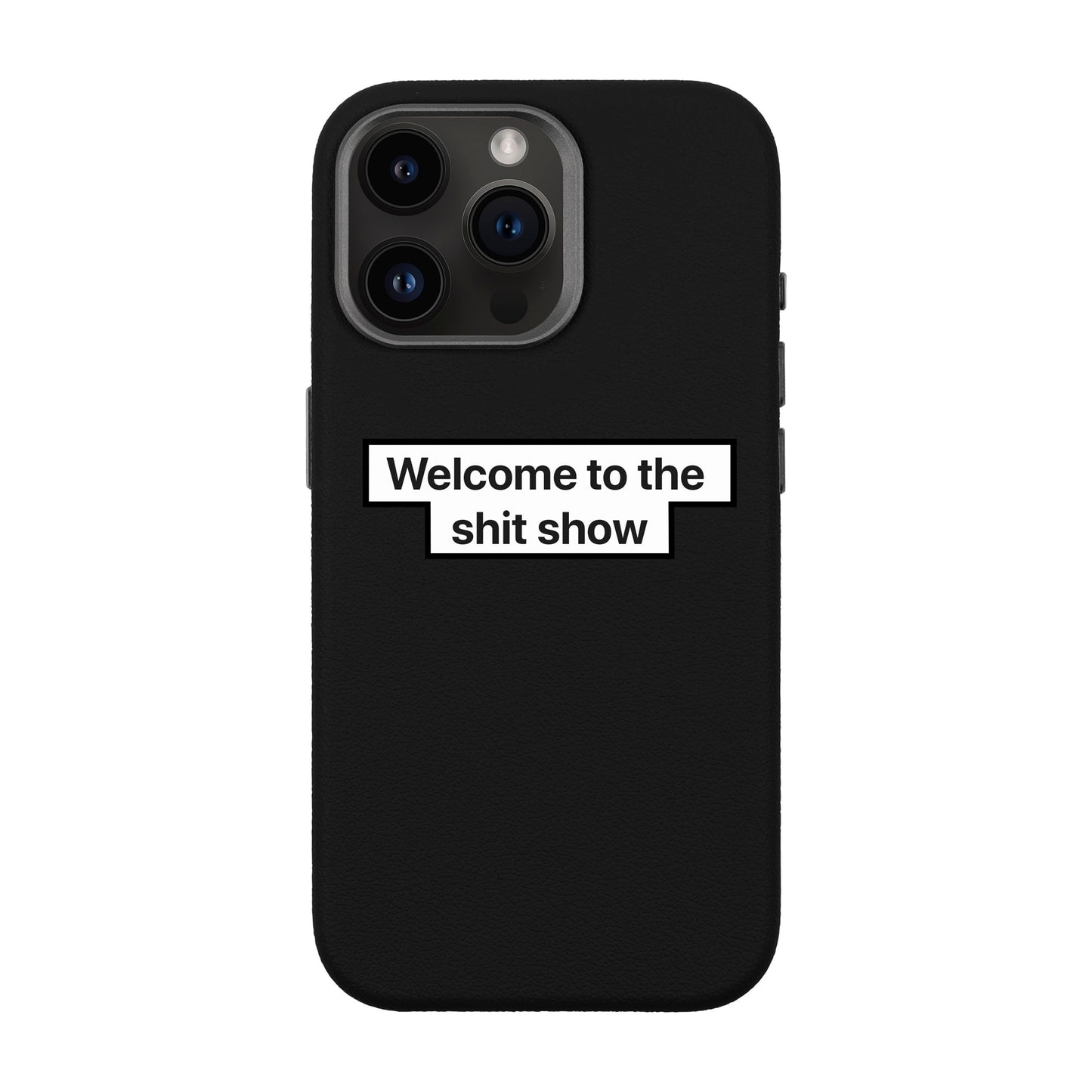 WELCOME-iPhone 14 Pro Max Leather Premium Kılıf MagSafe Özellikli