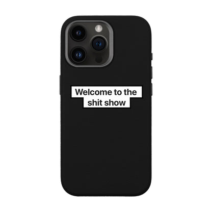 WELCOME-iPhone 14 Pro Max Leather Premium Kılıf MagSafe Özellikli