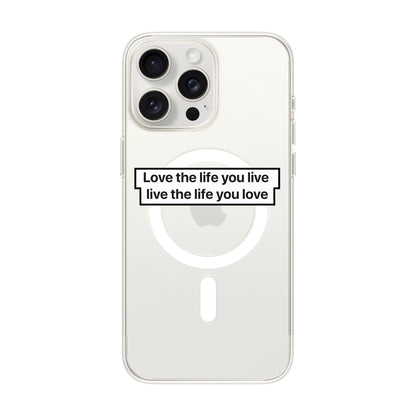 LOVE THE LIFE-iPhone 15 Pro Max Solid Kılıf MagSafe Özellikli