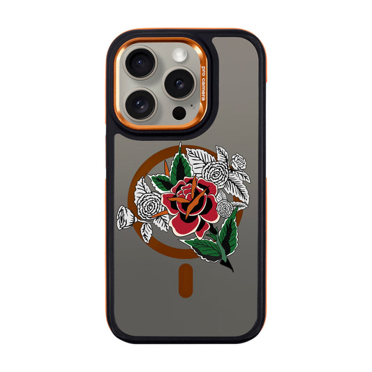 DRY ROSE-iPhone 15 Pro Dark Kılıf MagSafe Özellikli
