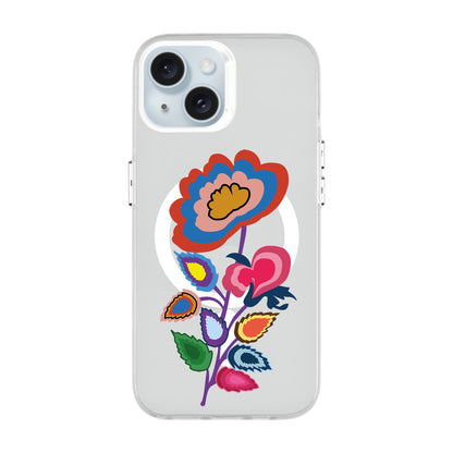 KNITTED FLOWER-iPhone 15 Hold Kılıf MagSafe Özellikli