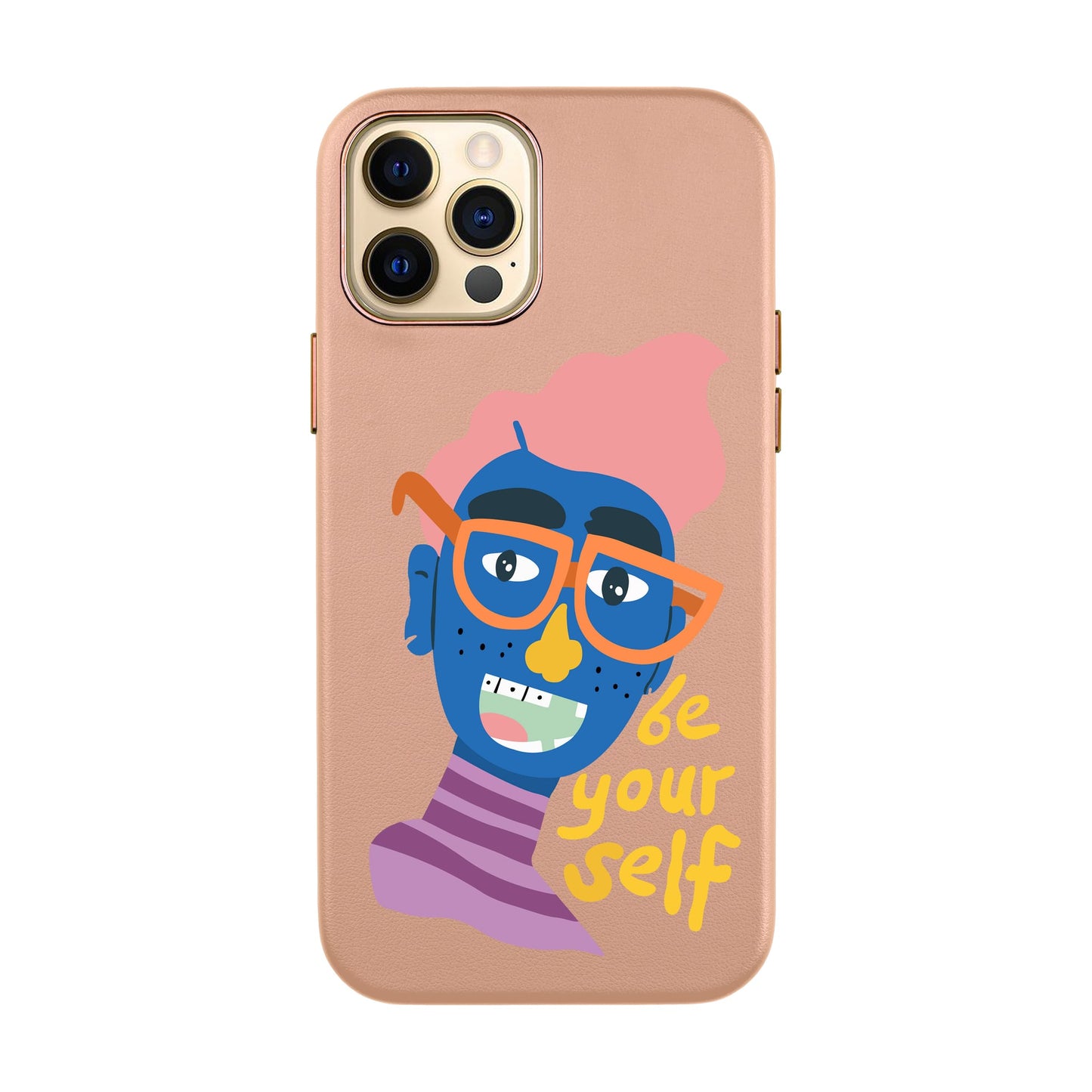 BE YOUR SELF-iPhone 12 Pro Max Leather Kılıf
