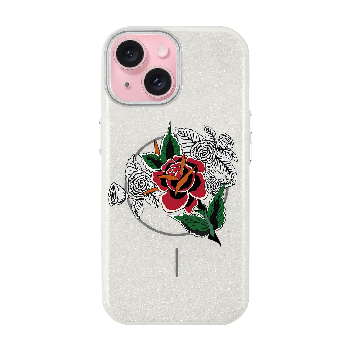DRY ROSE-Radiant Kılıf MagSafe Özellikli - iPhone 15