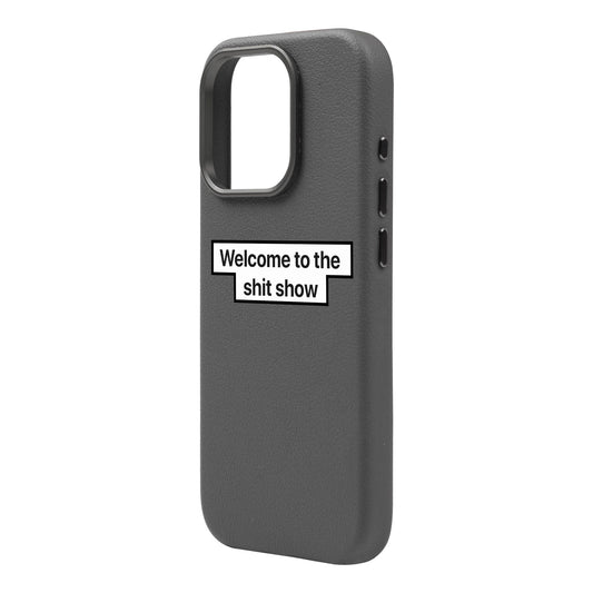 WELCOME-iPhone 16 Leather Premium Kılıf MagSafe Özellikli
