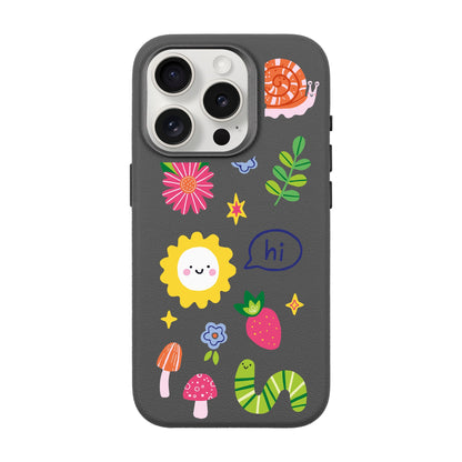 HELLO NATURE-iPhone 15 Pro Leather Premium Kılıf MagSafe Özellikli