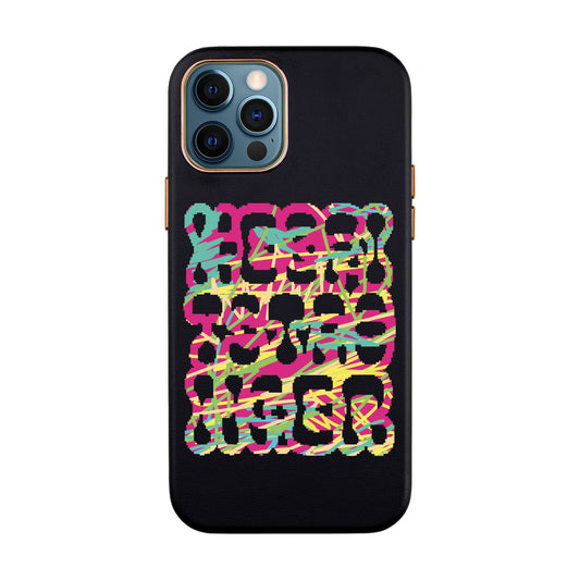 TETRIS-iPhone 12 Pro Max Leather Kılıf