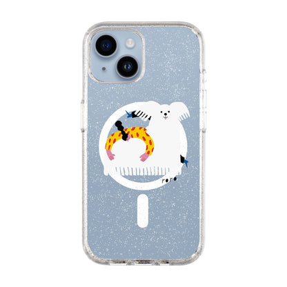 FANCY DOG-iPhone 14 Shiny Kılıf MagSafe Özellikli
