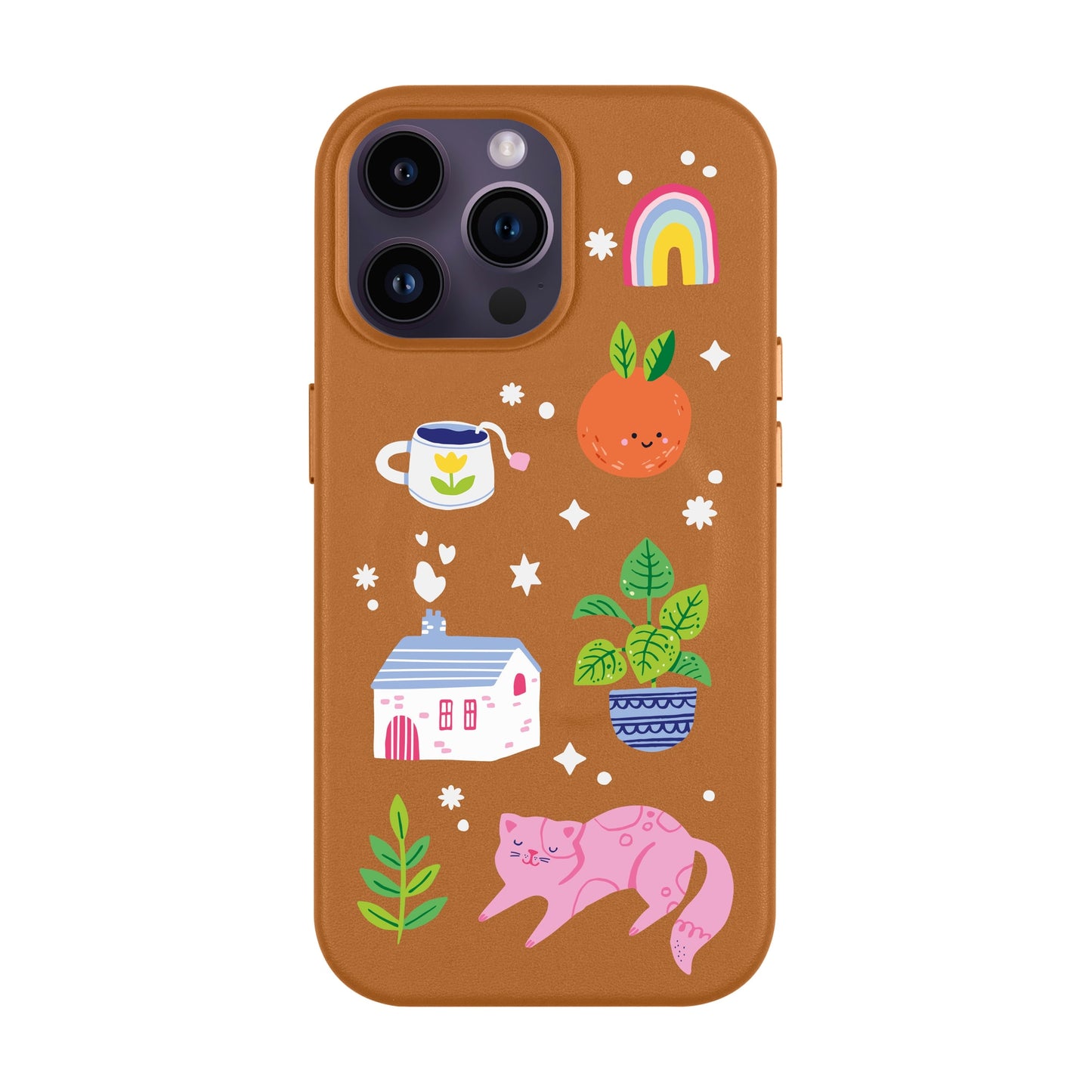 FRESH SPRING-iPhone 14 Pro Max Leather Kılıf MagSafe Özellikli