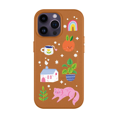 FRESH SPRING-iPhone 14 Pro Max Leather Kılıf MagSafe Özellikli
