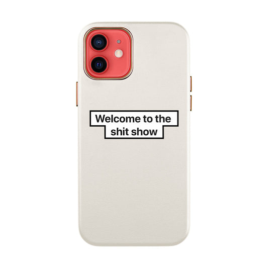 WELCOME-iPhone XR Leather Kılıf