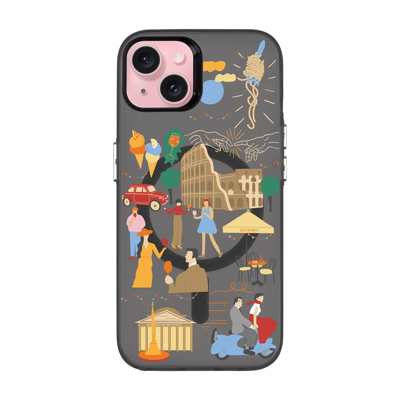 ROMA-iPhone 15 Plus Hold Kılıf MagSafe Özellikli
