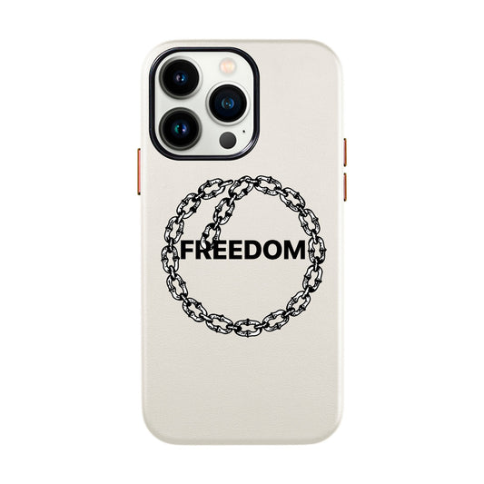 FREEDOM-iPhone 13 Pro Leather Kılıf